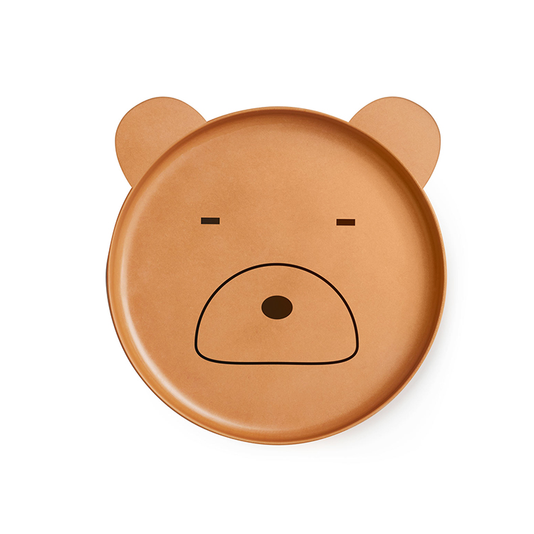 竹纖維兒童餐具組-棕熊 